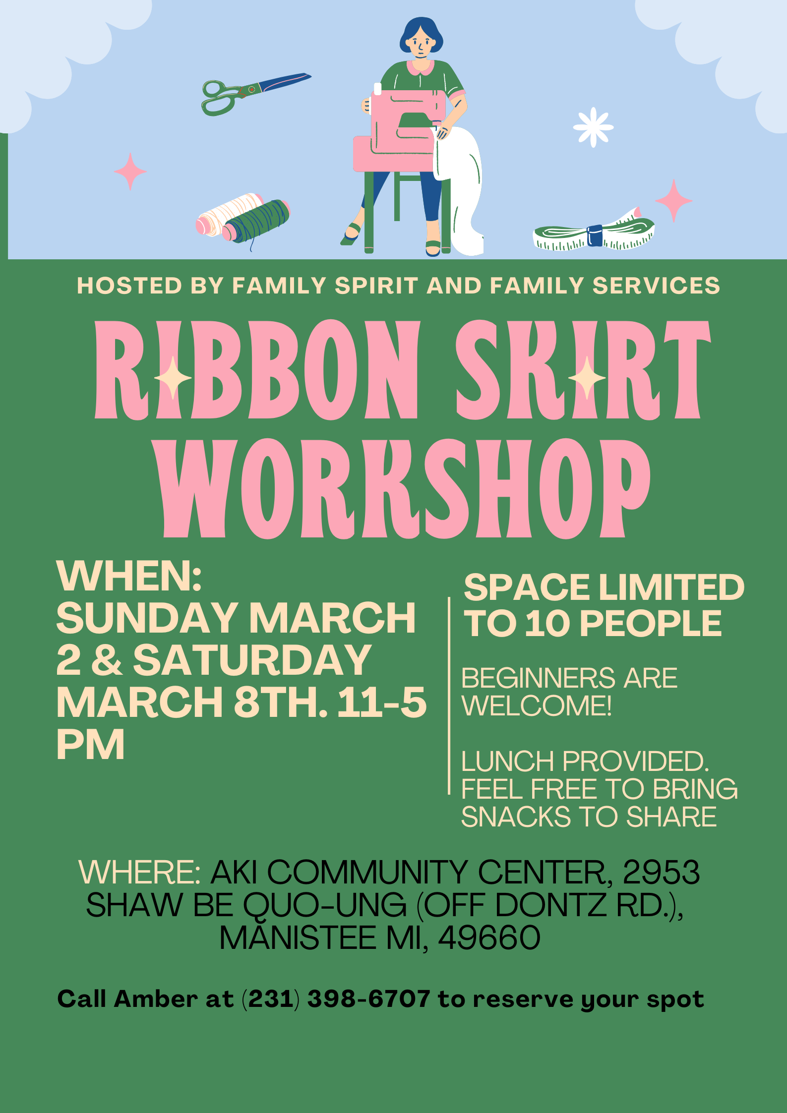 March 2025 Ribbon Skirt Workshop