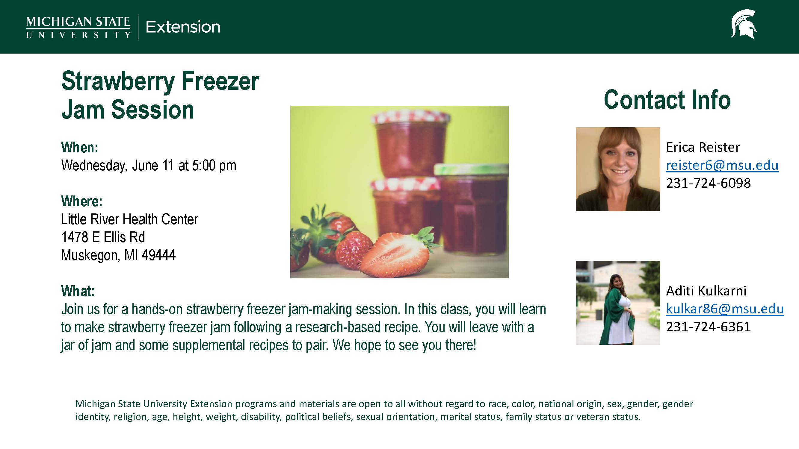 Making Strawberry Freezer Jam June 2025 Muskegon