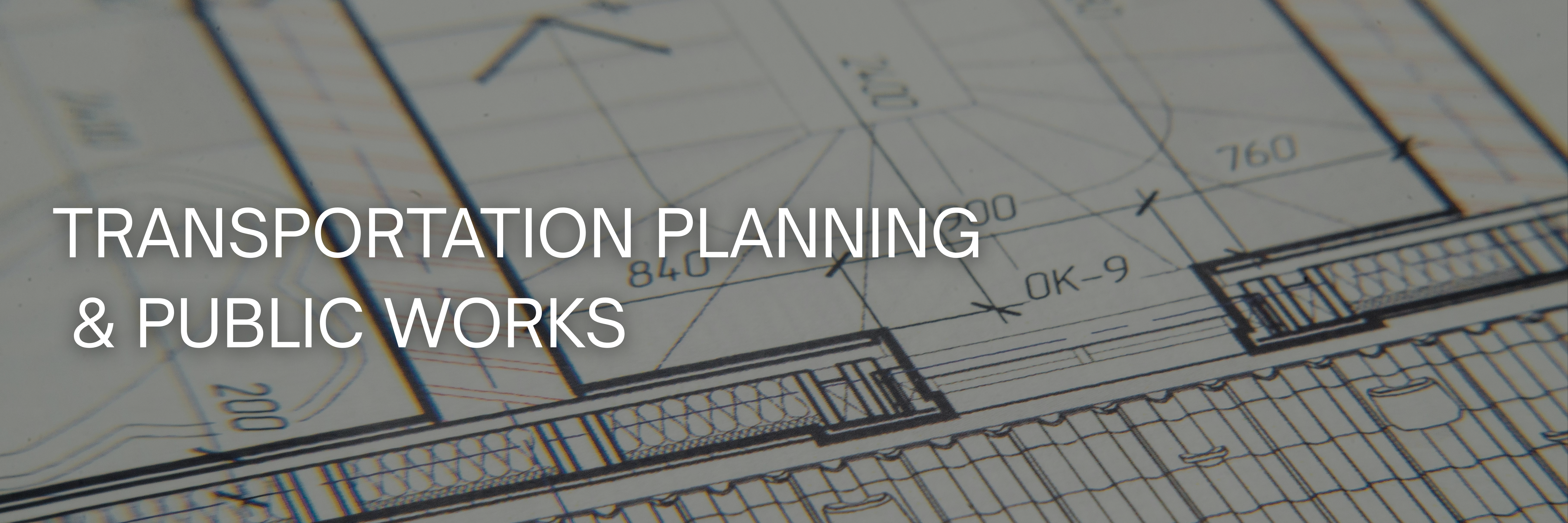 Transportation Planning Menu Photo
