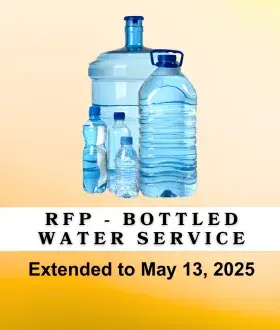 RFP for Bottled Water Extended to May 13, 2025