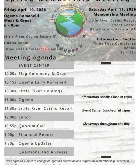  Spring 2026 Membership Meeting Agenda